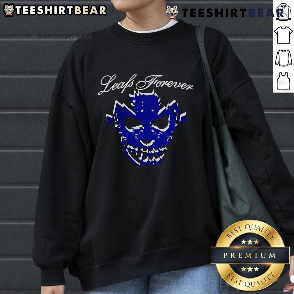 Good Toronto Maple Leafs Forever Mask Sweatshirt featuring team logo and vibrant colors, perfect for fans and cold weather.