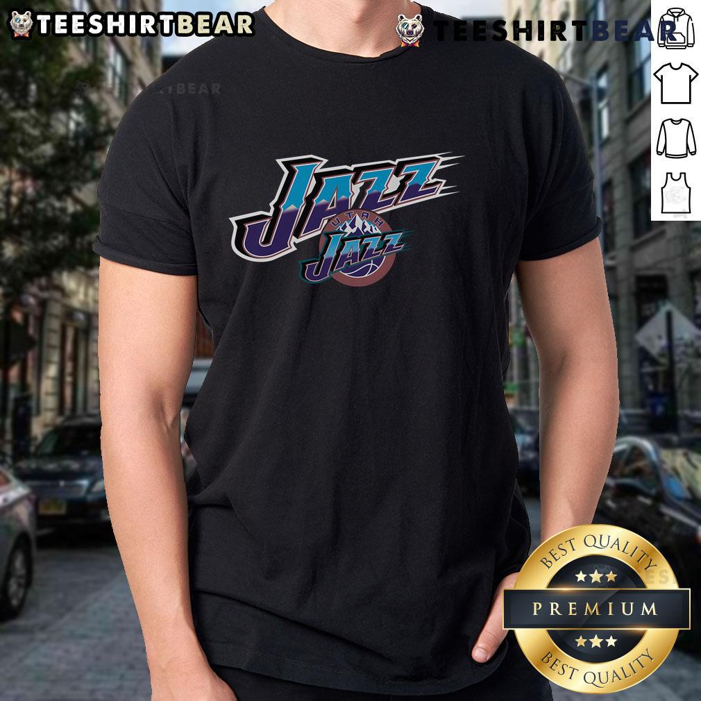 Good Utah Jazz Hardwood Classics Evergreen T-Shirt featuring team colors and logo, perfect for fans and collectors.