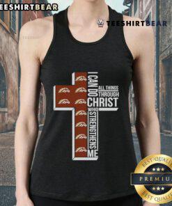 Good Western Michigan Broncos tank top featuring 'I Can Do All Things Through Christ Who Strengthens Me' design.