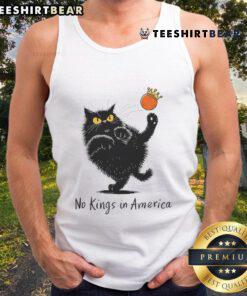 Hot No Kings in America We The People Political Cat Tank Top featuring a bold graphic and vibrant colors for political activism.