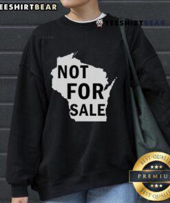 Hot Wisconsin Is Not For Sale sweatshirt in vibrant colors, showcasing a trendy design ideal for proud Wisconsin fans.
