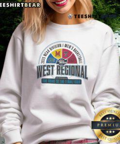 2025 NCAA DI Men's Basketball West Regional sweatshirt featuring San Francisco CA design, perfect for fans and supporters.