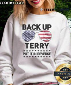 Nice Back Up Terry Put It In Reverse 4th of July Fireworks Sweatshirt featuring a vibrant fireworks design.