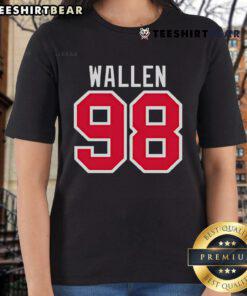 Nice Braves Wallen 98 Ladies Tee featuring a stylish design, perfect for fans of the Braves and casual wear.