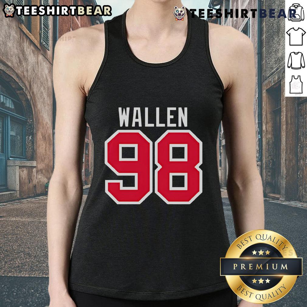 Stylish Nice Braves Wallen 98 Tank Top featuring a vibrant design, perfect for summer casual wear and sports enthusiasts.