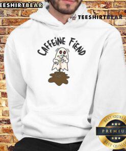 Cozy Nice Caffeine Fiend Ghost Hoodie featuring a playful ghost design, perfect for coffee lovers and casual wear.