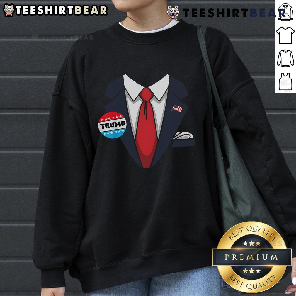 Nice Donald Trump Halloween costume sweatshirt featuring a playful design for festive celebrations.