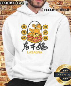 Cozy Nice Garfield Lasagna Chili Oil Hoodie featuring a playful Garfield design, perfect for fans and casual wear.