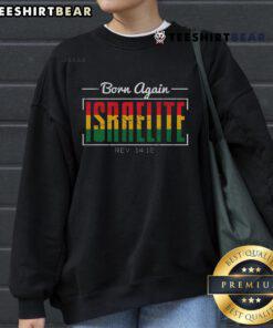 Born Again Israelite Jah sweatshirt for women, featuring nice Hebrew Israelite clothing design.