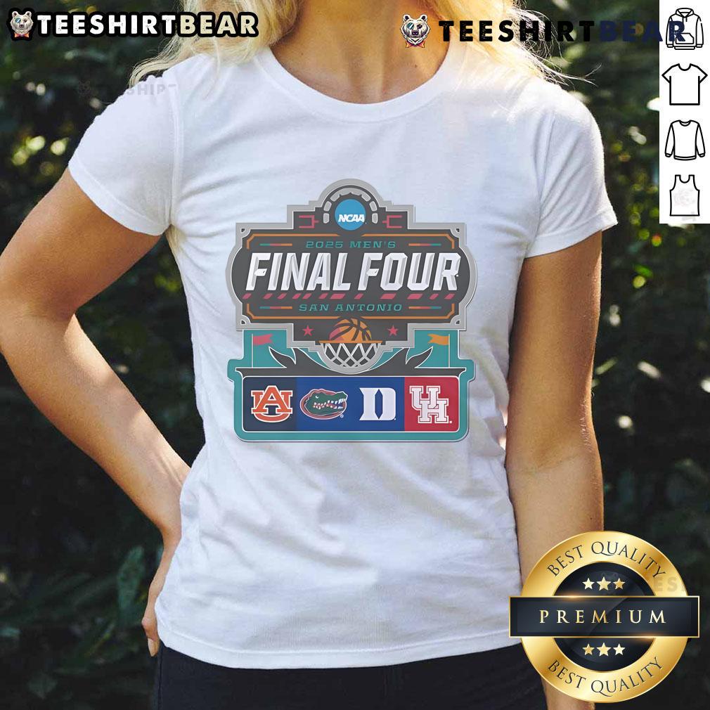 Alt Text: Stylish NCAA 2025 Men's Final Four Ladies Tee featuring San Antonio design, perfect for fans and casual wear.