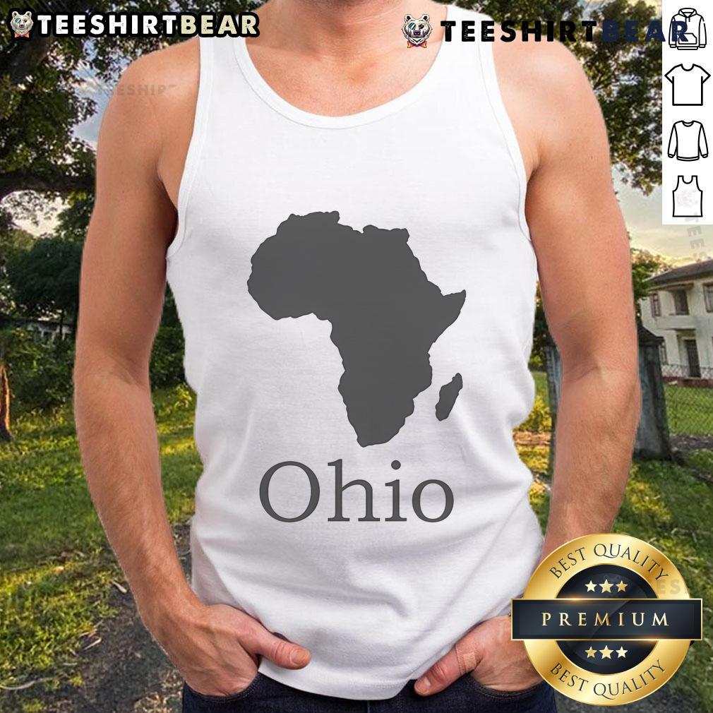 Nice Ohio Africa tank top featuring a vibrant design, perfect for summer wear and showcasing cultural pride.