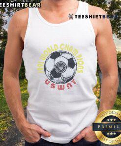 Nice USWNT 1991 World Champions tank top featuring vibrant team colors and iconic logo, perfect for soccer fans.