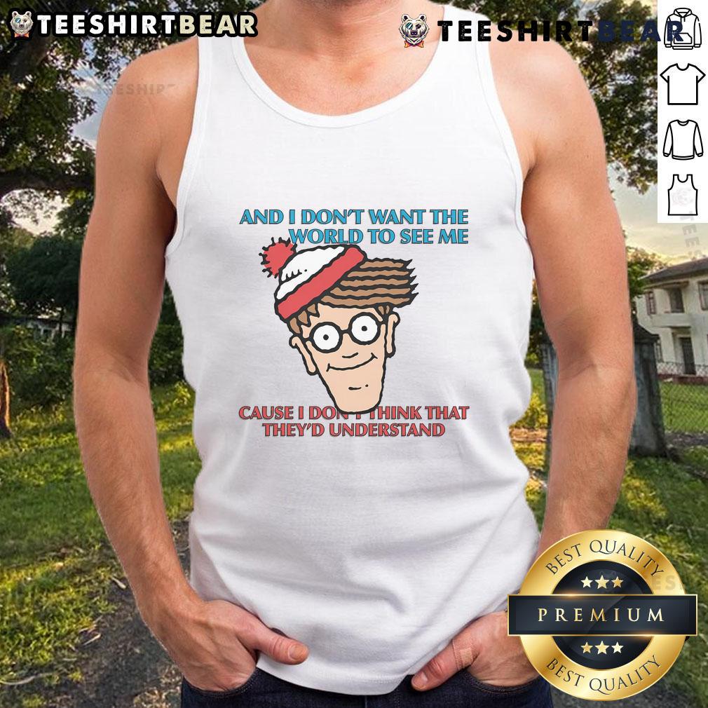 Official Where's Waldo tank top featuring unique design, perfect for fans of the iconic character and casual summer wear.