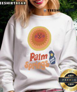 Official Big Bud Press Tourist Palm Springs 2025 Sweatshirt in vibrant colors, perfect for stylish travel enthusiasts.