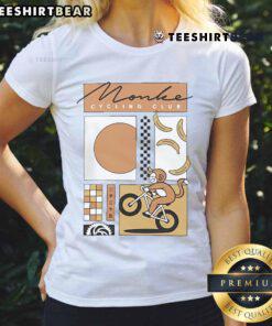 Official Cdawgva Monke Cycling Club Ladies Tee featuring a stylish design for cycling enthusiasts.