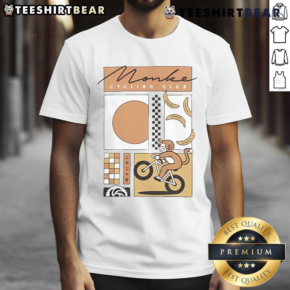 Official Cdawgva Monke Cycling Club T-Shirt featuring a vibrant design and cool graphics for cycling enthusiasts.