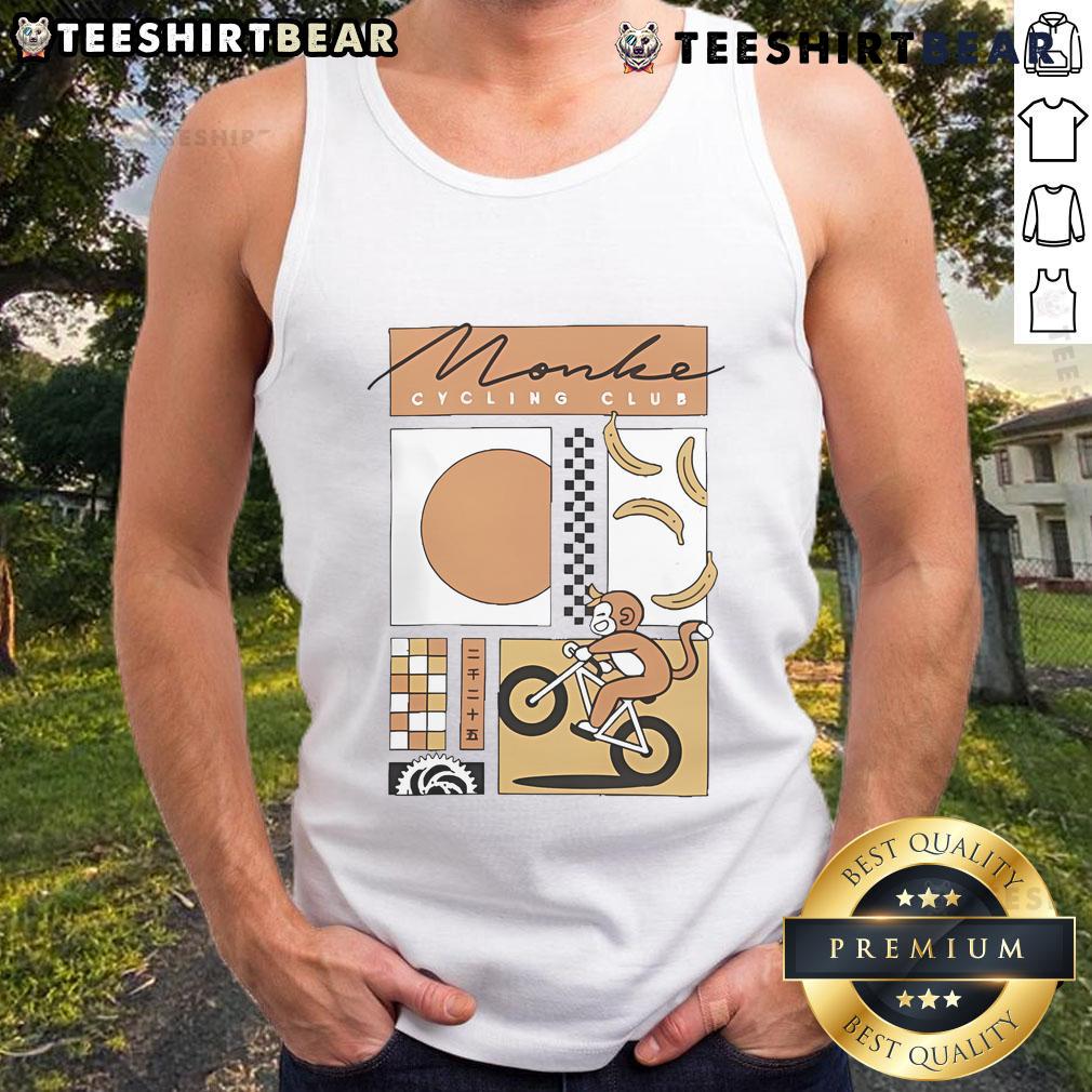 Alt Text: Official Cdawgva Monke Cycling Club tank top featuring a unique design for cycling enthusiasts.