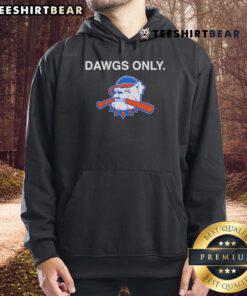 Official Dawgs Only Hit Dawgs Hoodie in black, showcasing stylish design and comfortable fit for dog lovers.