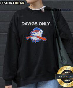 Official Dawgs Only Hit Dawgs Sweatshirt featuring bold logo design for stylish, casual wear.