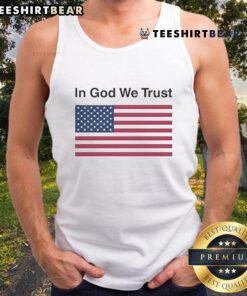 Official Eric Adams In God We Trust tank top featuring bold text design, perfect for stylish summer wear.
