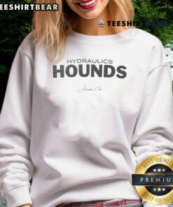 Official Hydraulics Hounds Super Sweatshirt in black, featuring a logo and cozy design for ultimate comfort and style.