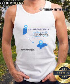 Official I Left A Piece Of My Heart In Honduras tank top displayed in vibrant colors, perfect for travel lovers.
