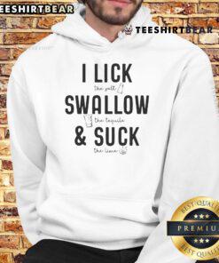 Alt Text: Official I Lick The Salt Swallow The Tequila Suck The Lime Hoodie in vibrant design, perfect for party lovers.