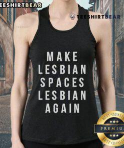 Official Jenny Watson Make Lesbian Spaces Lesbian Again Tank Top featuring vibrant design and empowering message for pride.