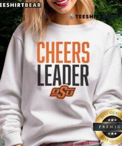 Official Oklahoma State Cowboys Cheers Leader Sweatshirt in orange, perfect for game day and showing team spirit.
