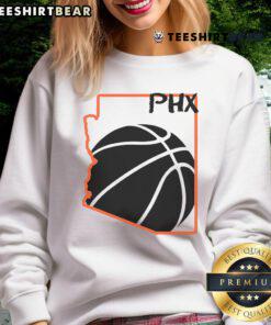Official Phoenix PHX Basketball Valley Sweatshirt showcasing team colors and logo, perfect for fans and casual wear.