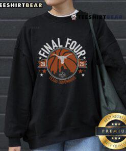 Alt Text: Official Texas Basketball 2025 Women's Final Four Sweatshirt showcasing team colors and logo. Perfect for fans!