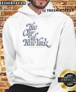 Official City of New York Drop Shadow Hoodie in black, featuring bold logo and stylish design for urban fashion enthusiasts.