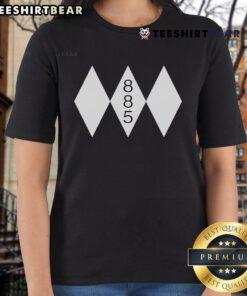 Alt Text: Official Triple Diamond 885 Ladies Tee featuring a stylish design in vibrant colors for casual wear.