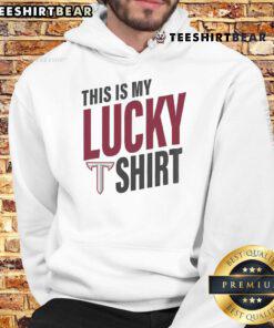 Alt Text: Official Troy Trojans hoodie featuring a vibrant design, perfect for showcasing team spirit and luck on game day.