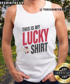 Official Tulsa Golden Hurricane 'This Is My Lucky' tank top featuring vibrant team colors and logo for fans.