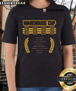 Official Warehouse Cup The Woogas 2025 ladies tee featuring a stylish design perfect for fans and casual wear.