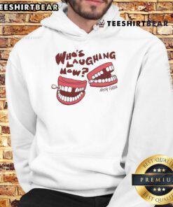 Alt Text: Official Who's Laughing Now Horizon Mayday Parade hoodie featuring vibrant graphics and a stylish design.