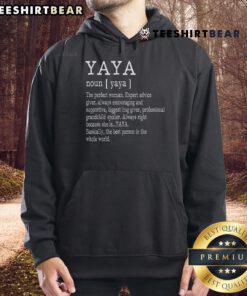 Cozy Official Yaya Definition Grandma Mother's Day Hoodie featuring a heartfelt design, perfect gift for loving grandmothers.