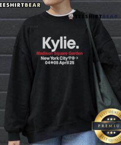 Original Kylie Madison Square Garden New York City sweatshirt from April 2025 concert event.