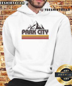 Alt Text: Premium Etro Vintage Park City Utah Mountain Logo Hoodie featuring a stylish design perfect for outdoor adventures.
