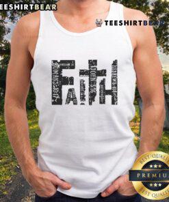 Premium Faith Bible Verse Christian Quote Tank Top featuring inspirational scripture design for believers.
