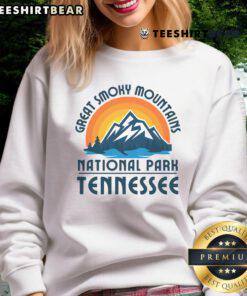 Premium Great Smoky Mountains National Park Tennessee sweatshirt featuring a scenic mountain design.