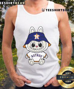 Alt Text: Premium Labubu Houston Astros tank top featuring vibrant team colors and logo, perfect for game day attire.