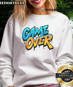 Pretty Game Over gamer sweatshirt featuring a stylish design perfect for gaming enthusiasts and casual wear.
