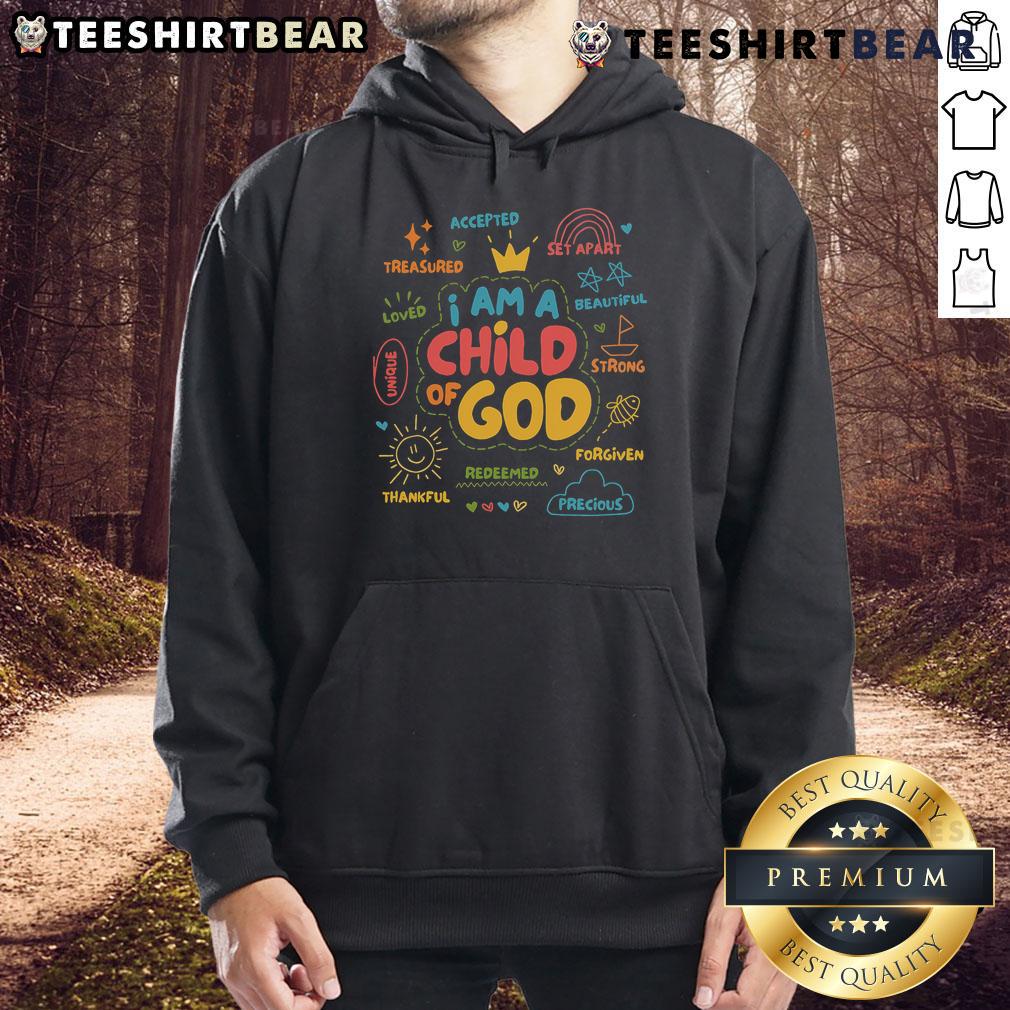 Alt Text: Child of God Christian retro Jesus faith hoodie in vibrant colors, perfect for expressing your faith stylishly.