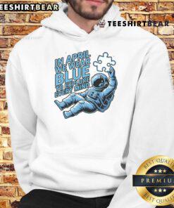 Pretty in April: We Wear Blue to Explore Every Mind with a stylish astronaut hoodie, perfect for spring adventures.