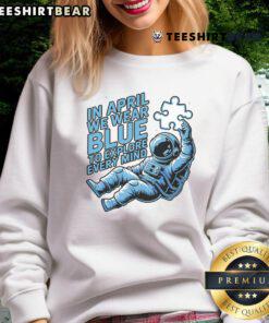 Pretty in April: Blue astronaut sweatshirt perfect for exploring every mind in style and comfort.