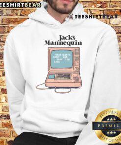 Pretty Jacks mannequin in a hoodie, showcasing 'Vacations Come and Gone Too Late' theme for travel enthusiasts.