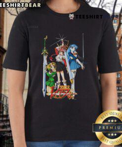 Pretty Magic Knight Rayearth Geeks Rule ladies tee featuring vibrant graphics and stylish design for anime fans.