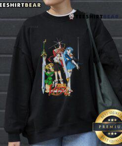 Alt Text: Pretty Magic Knight Rayearth Geeks Rule Sweatshirt featuring vibrant designs and comfortable fit for fans.